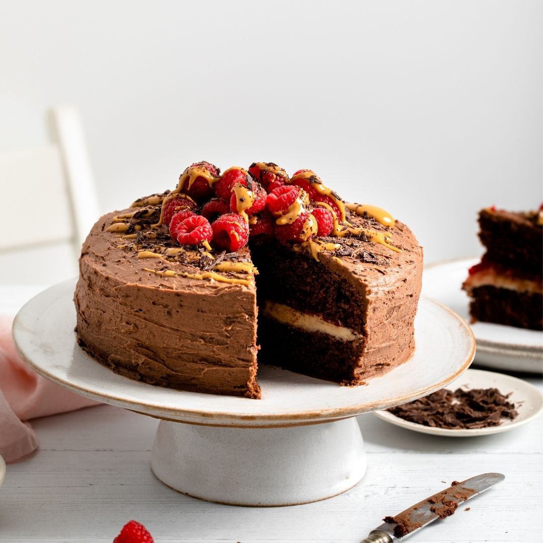 Pic's Peanut Butter — CHOCOLATE CAKE WITH PEANUT BUTTER GANACHE