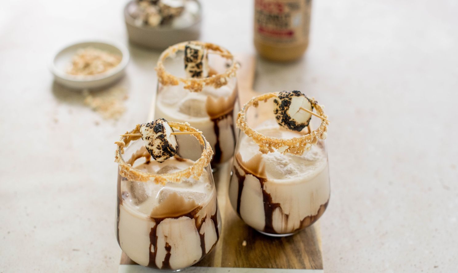 Peanut Butter S'More Mocktail | Pic's Peanut Butter