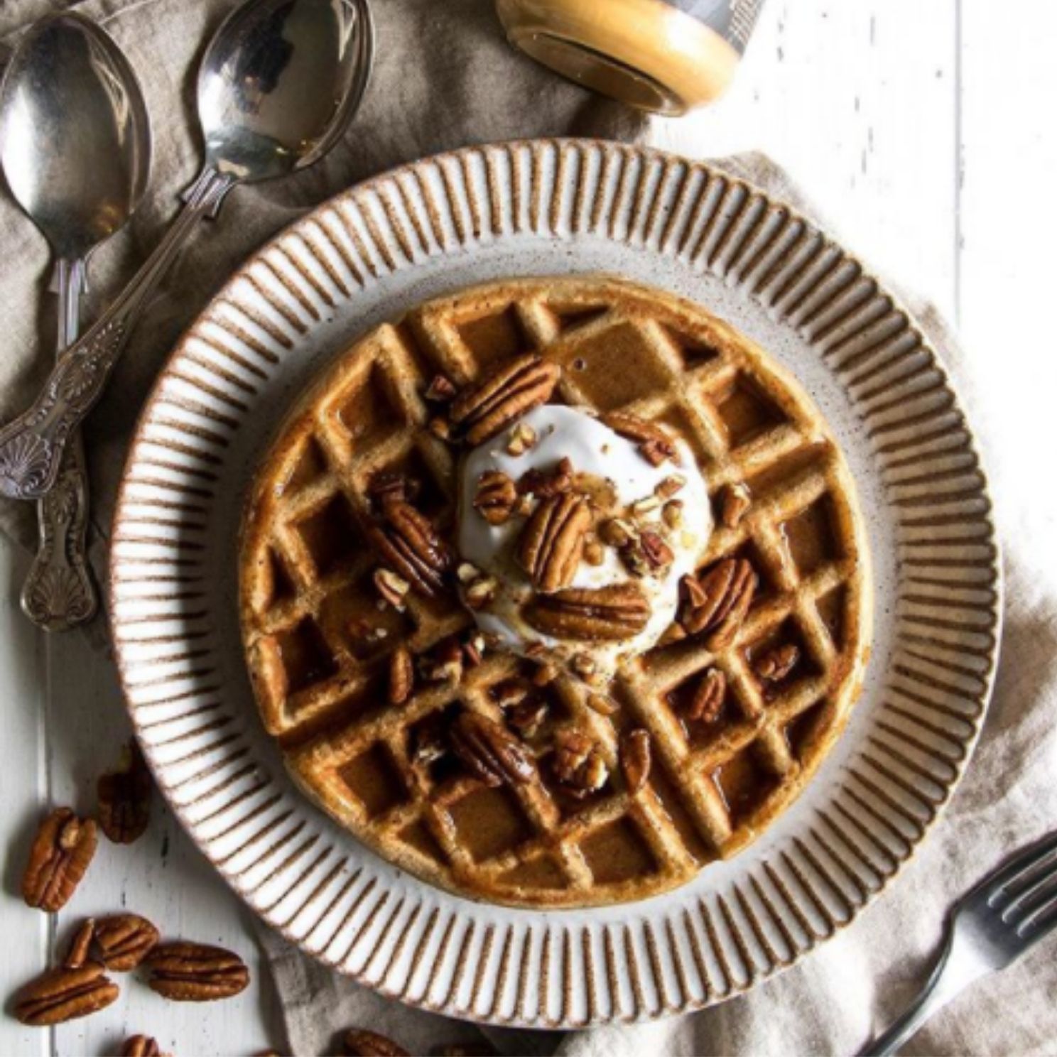 Pumpkin Spiced Waffles | Pic's Peanut Butter