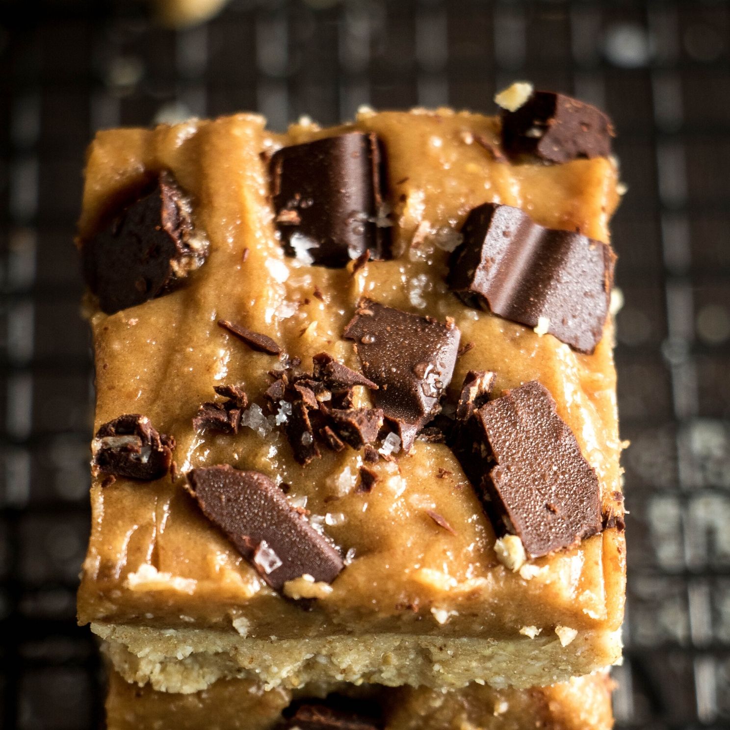 Vegan Caramel Peanut Butter Cookie Bars | Pic's Peanut Butter