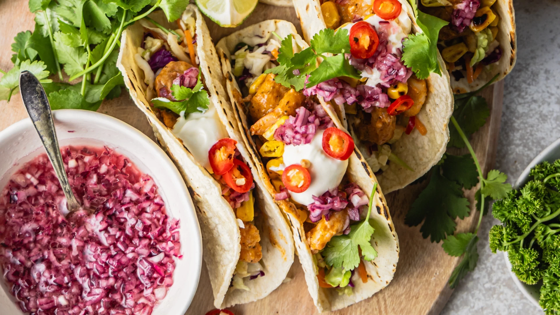 Prawn tacos | Pic's Peanut Butter