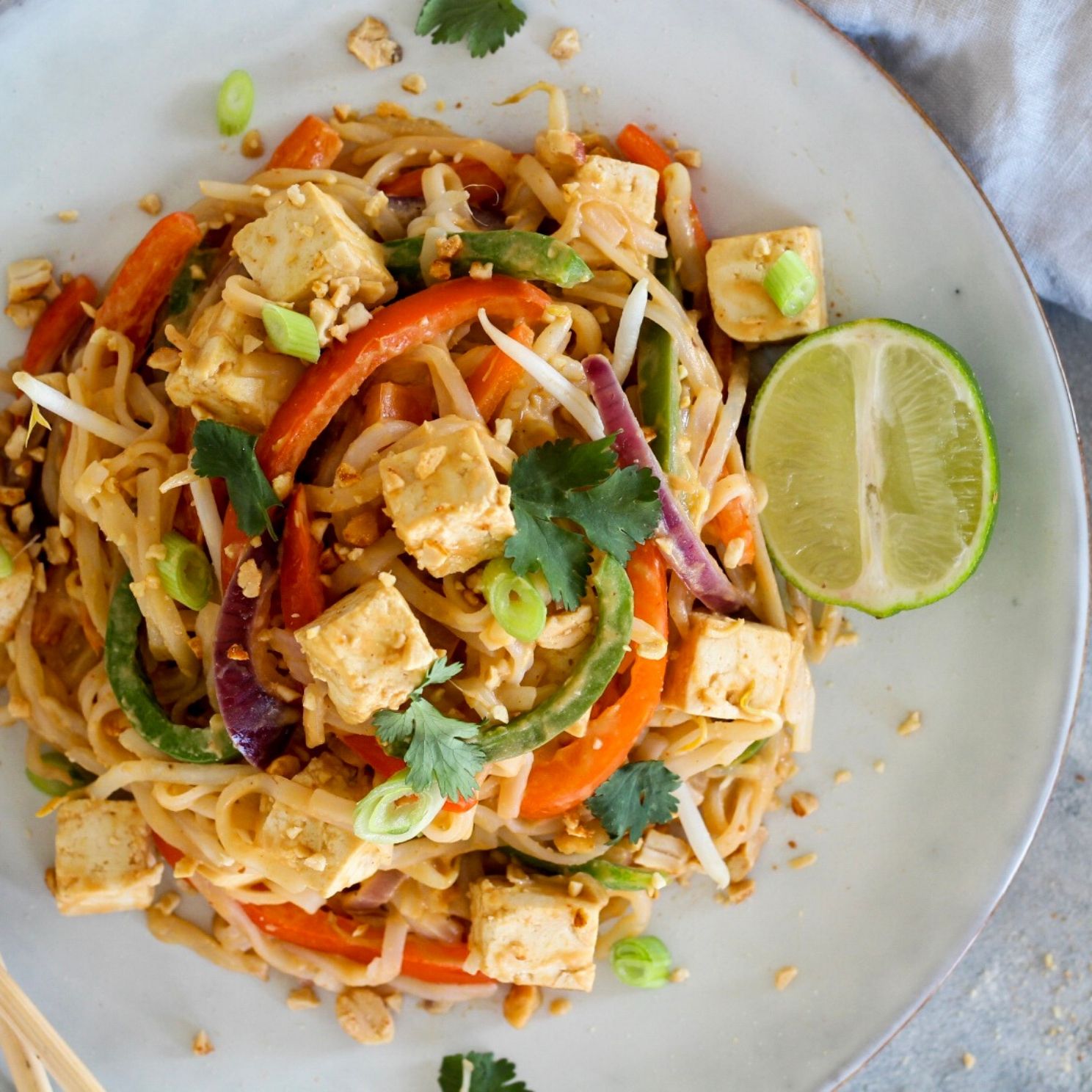 Vegan Pad Thai with a Pic’s Peanut Sauce | Pic's Peanut Butter