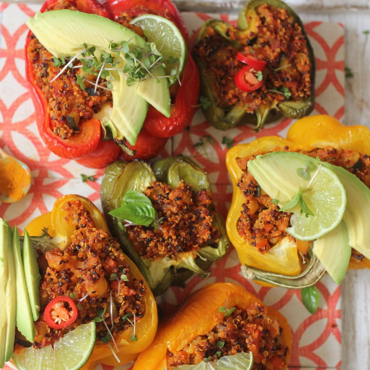 Roasted Stuffed Peanut Butter Capsicums | Pic's Peanut Butter