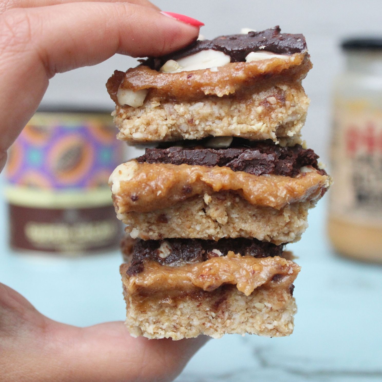 Pic's Peanut Butter — Raw "Snickers" Slice