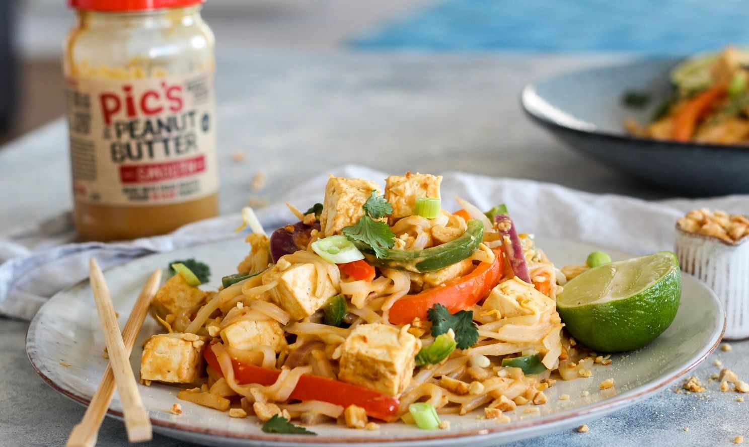 Vegan Pad Thai with a Pic’s Peanut Sauce Pic's Peanut Butter